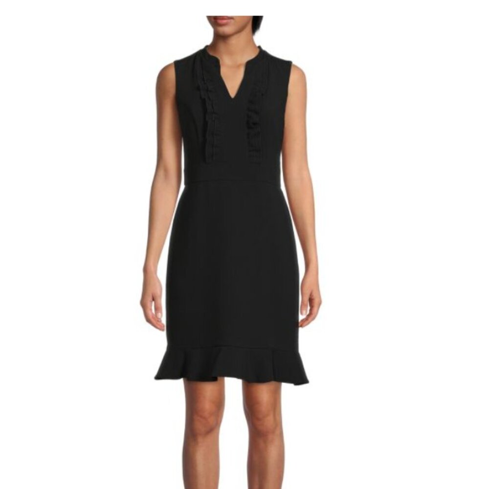 Karl Lagerfeld Ruffle Sheath Dress (Size 6)